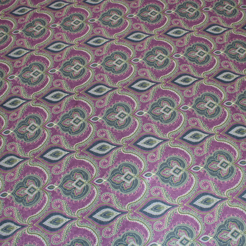 3 Metres Printed Cashmere Effect Fabric, 'Mauve Dreams'- 45" Wide