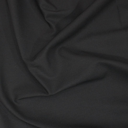 Per Metre Plain Cotton Canvas, 'Black' - 55" Wide
