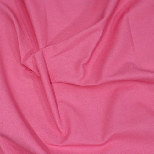 Per Metre Plain Cotton Canvas, 'Pink' - 55" Wide