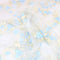 3 Metre Luxury Elegant Embroidered Lace - 55" Wide - Ivory & Blue