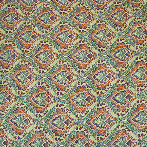 3 Metres Printed Cashmere Effect Crepe, 'Yellow'- 45" Wide