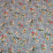 3 Metres Printed Cotton Lawn, 'Grey Lillies' - 58" Wide