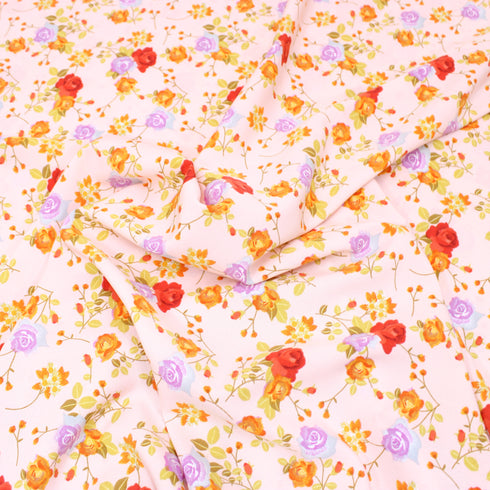 3 Metres Elegant Soft Dress-Crepe - 55" Wide - Pale Pink