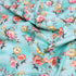3 Metres Printed Cotton Lawn, 'Rose Bush Blue' - 58" Wide