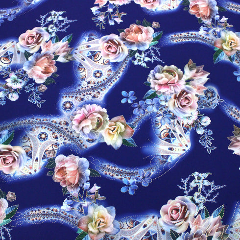 3 Metre, Dressmaking Matt Satin,- 55" Wide- Navy