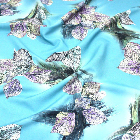 3 Metre, Dressmaking Matt Satin,- 55" Wide- Baby Blue