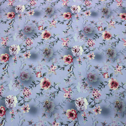 3 Metres, Soft Digital Crystal Crepe, -45" Wide- Lilac