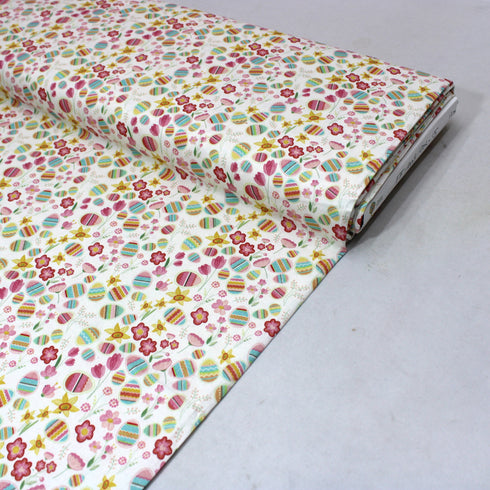 Per Metre Easter Digital Print 100% Cotton- 44" Wide- EASTER
