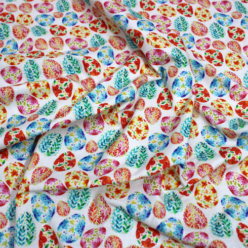 Per Metre Easter Digital Print 100% Cotton- 44" Wide- EGG
