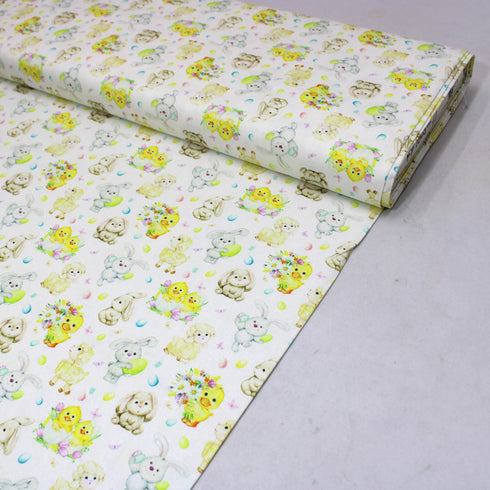 Per Metre Easter Digital Print 100% Cotton- 44" Wide- CUTE