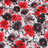 Sold Per Metre, Printed Cotton Poplin, 'Watercolour Poppy' - 45" Wide