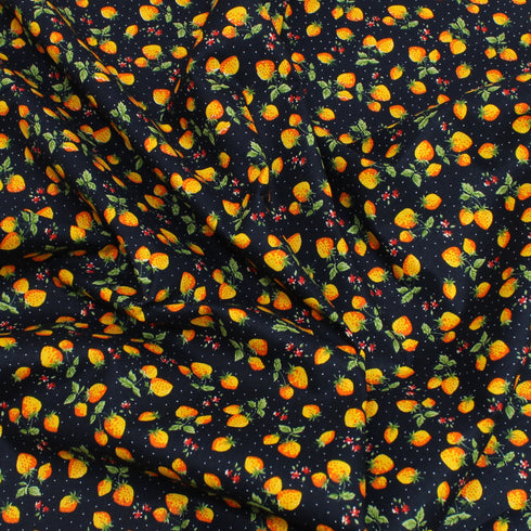 Sold Per Metre, Printed Cotton Poplin, 'Citrus Vineyard' - 45" Wide