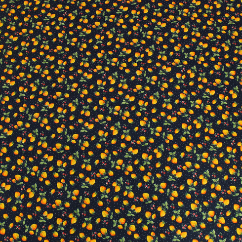 Sold Per Metre, Printed Cotton Poplin, 'Citrus Vineyard' - 45" Wide