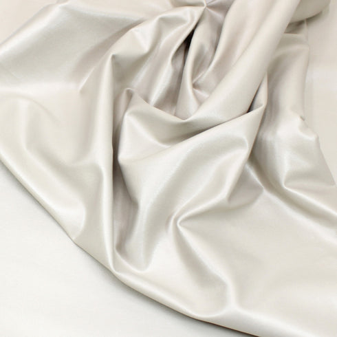 3 Metres Leatherette Look Jersey 55" Wide - Ivory