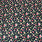Per Metre Premium Cotton Lawn With Sateen Finish - 55" Wide - Black Flowers