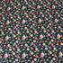 Per Metre Premium Cotton Lawn With Sateen Finish - 55" Wide - Black Flowers