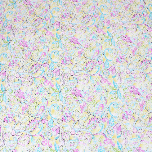 Per Metre Premium Cotton Lawn - 55" Wide - White And Pink