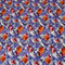 Per Metre Premium Cotton Lawn - 55" Wide - Purple Flowers