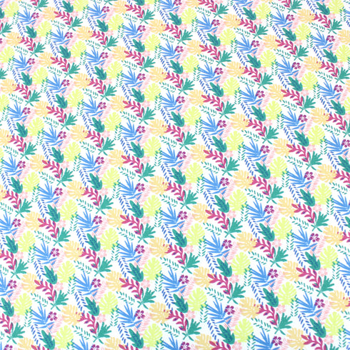 Sold Per Metre Digital Leafs Print 100% Cotton - 44" Wide