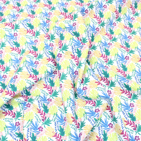 Sold Per Metre Digital Leafs Print 100% Cotton - 44" Wide