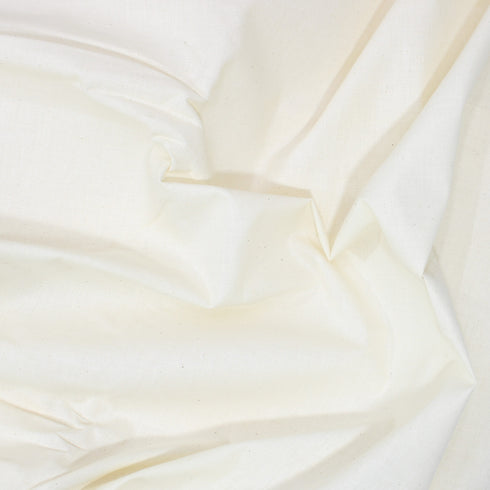 5 Metres 100% Cotton Medium Weight Calico Fabric- Natural Cream
