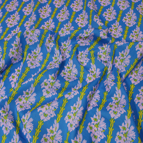 Per Metre, Premium Cotton Lawn - 55" Wide - Blue