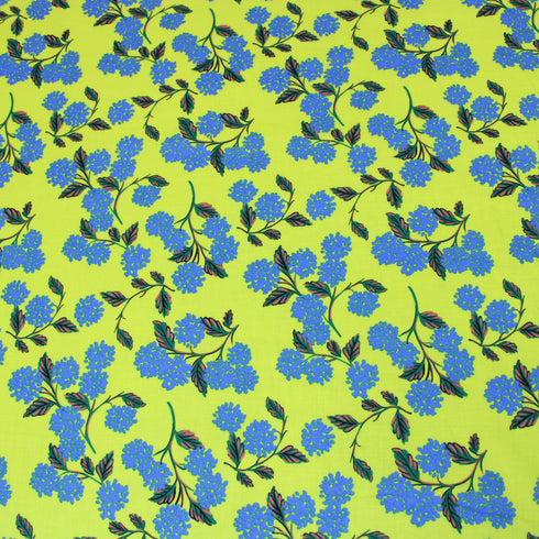 Per Metre, Premium Cotton Lawn - 55" Wide - Lime Green