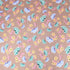 3 Metres Super Quality Floral 100% Viscose Fabric - 55" Wide - Light Brown