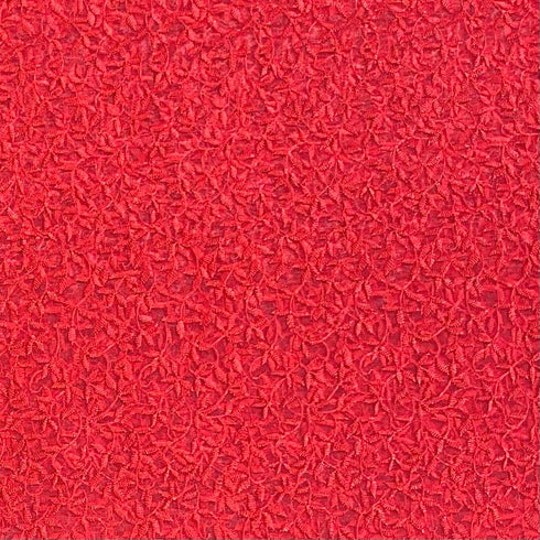 3 Metres Luxurious Embroidery Organza - 55 " Wide (Red)