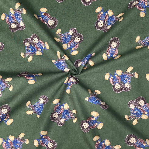 3 Metres, Printed Cotton Poplin, - 45" Wide - Doll