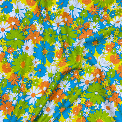 Per Metre Luxury Dressmaking 100% Cotton Lawn- 60" (Bright)