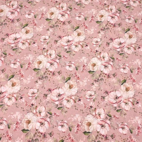 Per Metres, Premium Cotton Lawn - 55" Wide - Pink