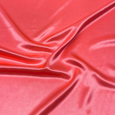 3 Metres Luxury Crepe Backed Sateen - 54" Wide - Peachy Pink
