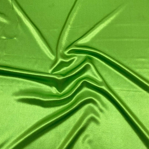 3 Metres Luxury Crepe Backed Sateen - 54" Wide - Lime