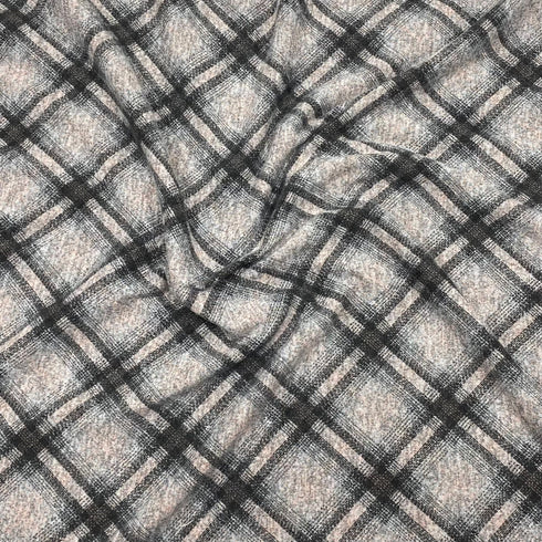 3 Metres Luxury Soft Printed Ponte Scuba - 55" Wide (Squares)