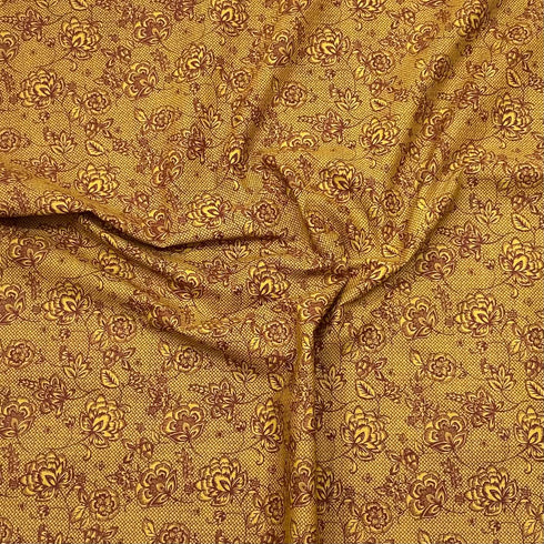 Per Metre, Digital Cotton Poplin - 60" Wide - Orange