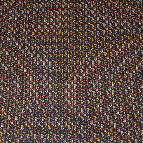 3 Metres Printed Cashmere Effect Crepe,- 45" Wide - Dark