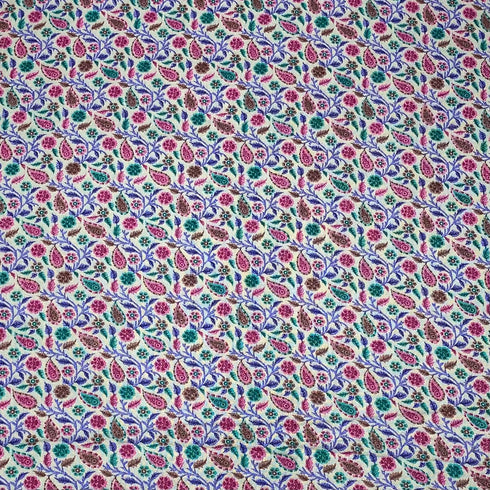 3 Metres Printed Cashmere Effect Crepe,- 45" Wide - Crunch