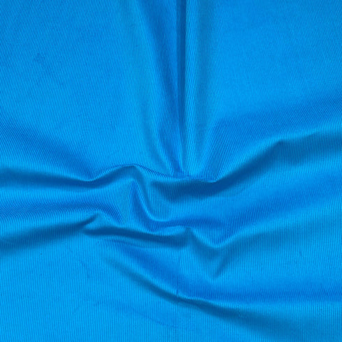 3 Metres Premium Soft Cotton Needle Corduroy- 55" Wide (Bright Blue)