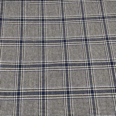 3 Metres Premium Wool Rich Fabric 55" Wide (Gun Club Check)