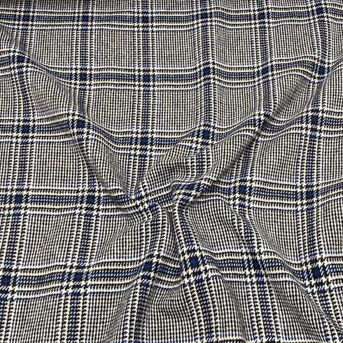 3 Metres Premium Wool Rich Fabric 55" Wide (Gun Club Check)
