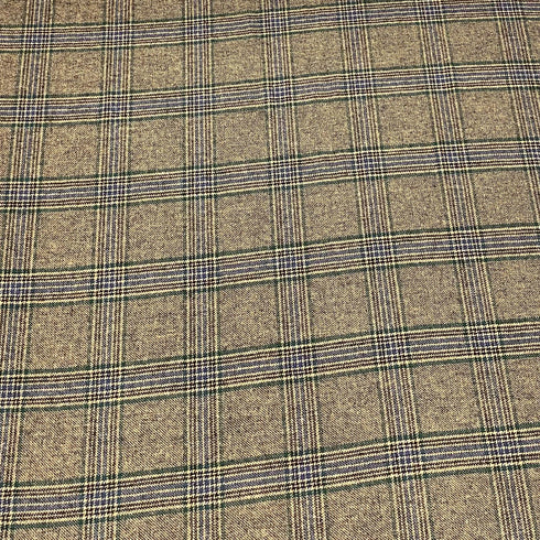 3 Metres Premium Wool Rich Fabric 55" Wide (Windowpane)