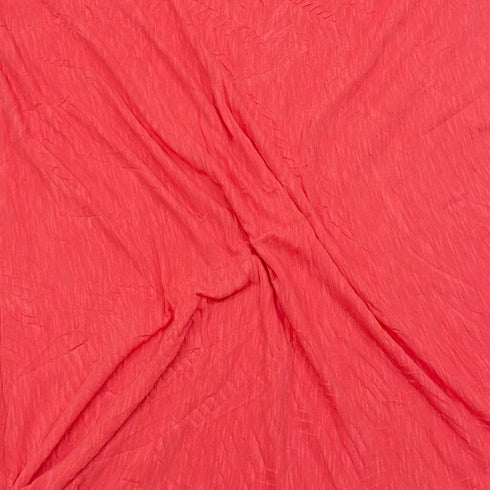 3 Metre Luxurious Soft Crinkle Jersey - 55" Wide (Coral)