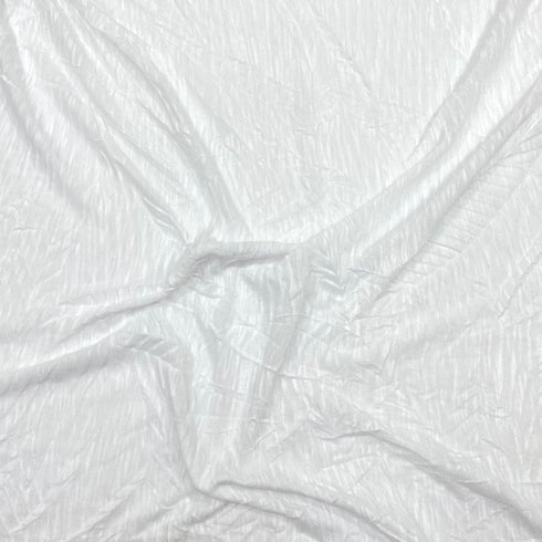 3 Metre Luxurious Soft Crinkle Jersey - 55" Wide (White)