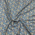3 Metres Luxury Dressmaking 100% Cotton Lawn- 60" (Blue Flowers)