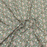 3 Metres Luxury Dressmaking 100% Cotton Lawn- 60" (Green Flowers)