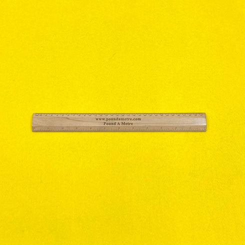 Per Metre Soft Crafting Felt Fabric 55" Wide (Yellow)