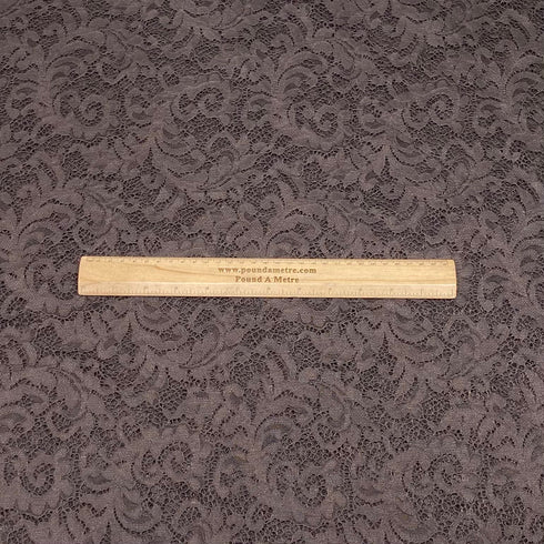 3 Metres Luxury Bridal Lace Fabric - 55" Wide (Brown)