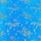 Per Metres Oriental Chinese Brocade - 45" Wide - (Blue)