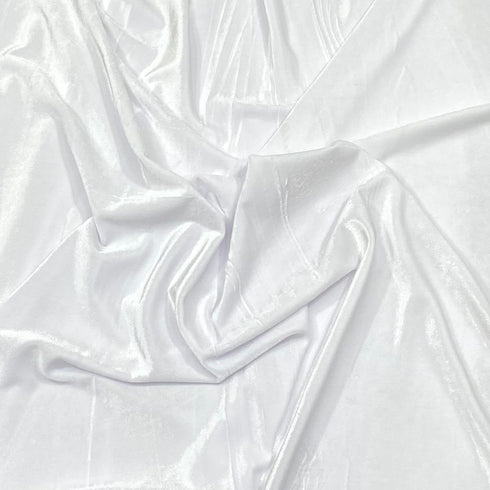 3 Metres Super Smooth Spandex Velvet 60" Wide (White)